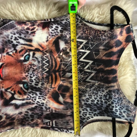 Codigo bodycon tiger graphic dress M - Picture 6 of 6